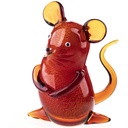 Skulptur Figur Maus Glas Murano-Stil