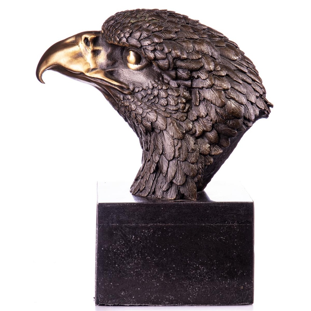 [LA-99077] Bronzeskulptur Bronzefigur Adler