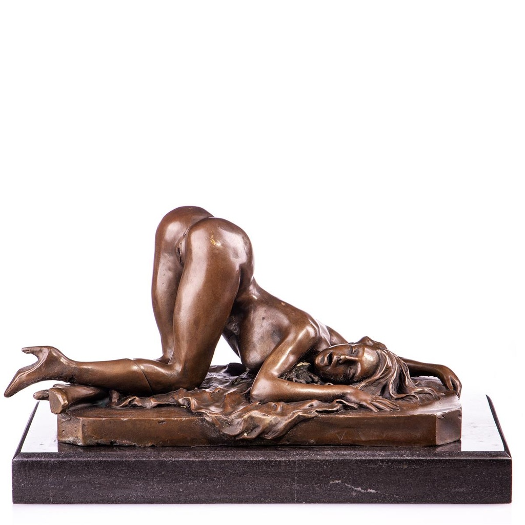 [LA-99092] Erotische Bronzefigur Weiblicher Akt