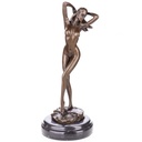 Bronzeskulptur Bronzefigur Weiblicher Akt