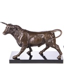 Bronzeskulptur Bronzefigur Stier