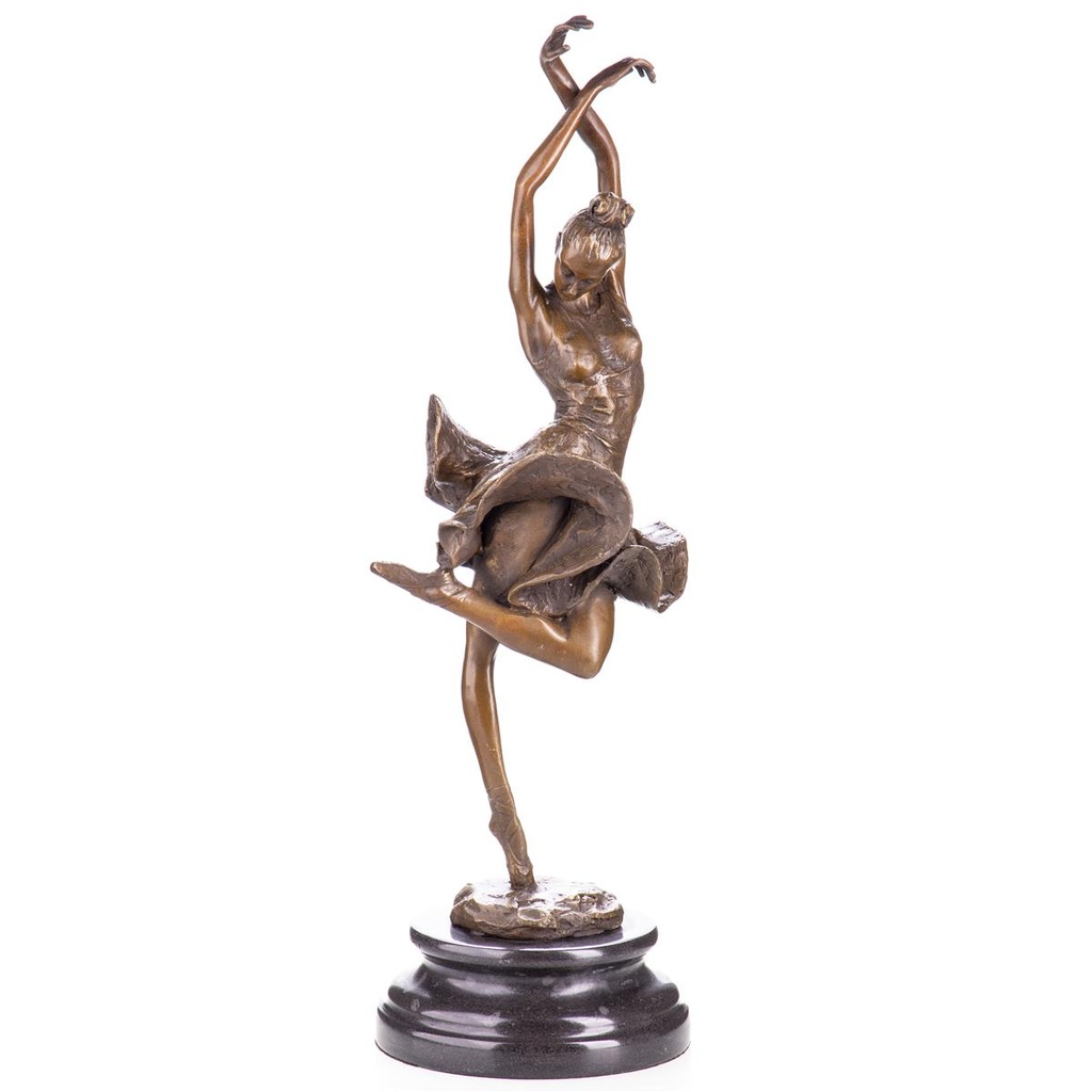 [LA-99158] Bronzeskulptur Bronzefigur Tänzerin