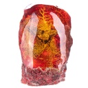Figur Skulptur Resin Bernsteinimitat mit echtem Schmetterling