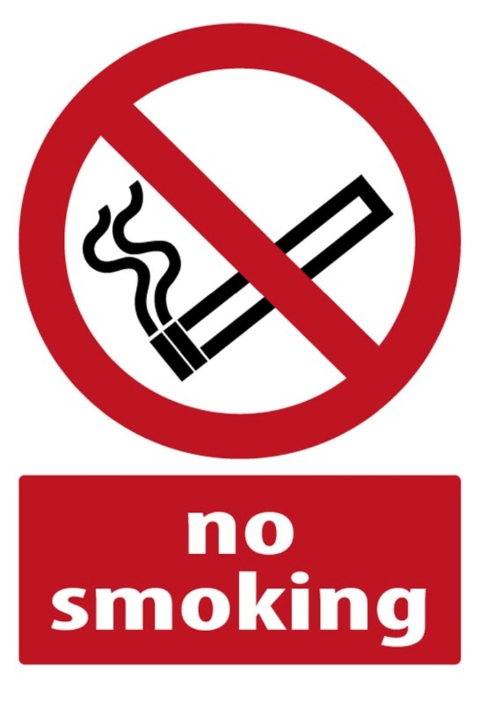 [LA-111666-1812-H] Holzschild 18x12 cm No Smoking Warnschild Hinweisschild