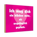 Holzschild 12x18 cm Ich mag Dich Herz Dekoration