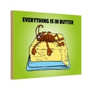 Holzschild 12x18 cm Everything in butter Kakerlake Dekoration