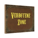 Holzschild 12x18 cm verbotene Zone Warnschild Hinweisschild