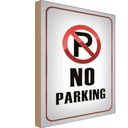 Holzschild 18x12 cm Parkplatz No Parking Parkplatzschild