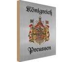 Holzschild 18x12 cm Königreich Preussen Wappen Flagge Fahne