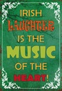 Holzschild 18x12 cm irish laughter is the music of Dekoration