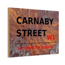 Holzschild 12x18 cm Westminster Carnaby Street W1 England