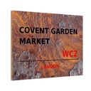 Holzschild 12x18 cm Covent Garden Market WC2 England
