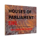 Holzschild 12x18 cm Houses of Parliament SW1 Essen Trinken