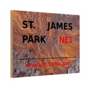 Holzschild 12x18 cm Newcastle St. James Park NE1 England