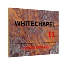 Holzschild 12x18 cm England Whitechapel E1