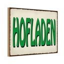 Holzschild 12x18 cm Hofladen Verkauf Marktstand Laden