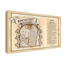 Holzschild 12x18 cm Architekt Beruf Arbeit