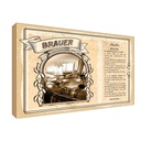 Holzschild 12x18 cm Brauer Beruf Arbeit