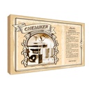 Holzschild 12x18 cm Chemiker Beruf Arbeit