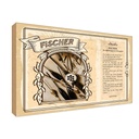 Holzschild 12x18 cm Fischer Rutengeber Beruf Arbeit