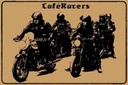 Holzschild 12x18 cm Motorrad Caqfe Racers motorcycle