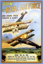 Holzschild 18x12 cm Flugzeug Royal air force Age 18