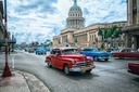 Holzschild 12x18 cm Auto Oldtimer Cuba Havana