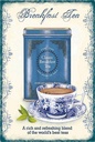 Holzschild 18x12 cm Tee Classic Breakfast Tea best teas