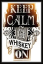 Holzschild 18x12 cm Keep Calm Whiskey on