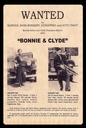 Holzschild 18x12 cm wanted Bonnie Clyde