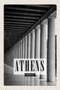 Holzschild 18x12 cm Retro Athens Greece Antik Bildmotiv Reisemotiv Abenteuer Reisen