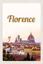 Holzschild 18x12 cm Florence Italy ItalienToscana Bildmotiv Reisemotiv Abenteuer Reisen