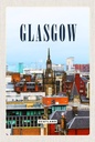 Holzschild 18x12 cm Glasgow Scotland Altstadt Bildmotiv Reisemotiv Abenteuer Reisen