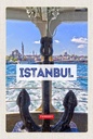 Holzschild 18x12 cm Istanbul Turkey Anker Meer Geschenk Bildmotiv Reisemotiv Abenteuer Reisen