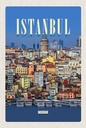 Holzschild 18x12 cm Istanbul Turkey City Guide Geschenk Bildmotiv Reisemotiv Abenteuer Reisen