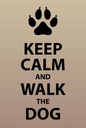 Holzschild 18x12 cm Keep calm and walk the dogSchild