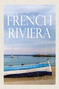 Holzschild 18x12 cm Retro french riviera Meer Boot Bildmotiv Reisemotiv Abenteuer Reisen
