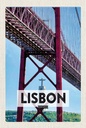 Holzschild 18x12 cm Lisbon Portugal Ponte 25 de Abril Bildmotiv Reisemotiv Abenteuer Reisen