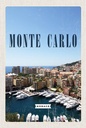 Holzschild 18x12 cm Monte Carlo Monaco Meer Bildmotiv Reisemotiv Abenteuer Reisen