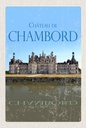 Holzschild 18x12 cm Chateau de Chambord Schloss Retro Bildmotiv Reisemotiv Abenteuer Reisen