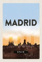 Holzschild 18x12 cm Madrid Spain Retro Malerisches Bild Bildmotiv Reisemotiv Abenteuer Reisen