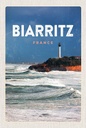 Holzschild 18x12 cm Biarritz France MeerGeschenk Bildmotiv Reisemotiv Abenteuer Reisen