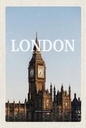 Holzschild 18x12 cm London UK Big Ben Glocke Geschenk Bildmotiv Reisemotiv Abenteuer Reisen