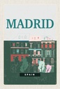 Holzschild 18x12 cm Madrid Spain Erringungen Retro Bildmotiv Reisemotiv Abenteuer Reisen