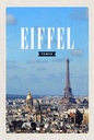 Holzschild 18x12 cm Eiffel Tower Panorama Bild Reiseziel Bildmotiv Reisemotiv Abenteuer Reisen
