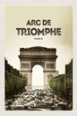 Holzschild 18x12 cm Arc de Triomphe Paris Retro Bild Bildmotiv Reisemotiv Abenteuer Reisen