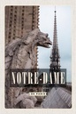 Holzschild 18x12 cm Notre-Dame de Paris Reiseziel Bildmotiv Reisemotiv Abenteuer Reisen