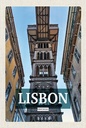 Holzschild 18x12 cm Lisbon Portugal Retro Tourismus Bildmotiv Reisemotiv Abenteuer Reisen