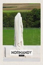 Holzschild 18x12 cm Normandy France Skulptur Geschenk Bildmotiv Reisemotiv Abenteuer Reisen