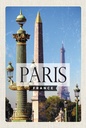 Holzschild 18x12 cm Paris France Retro Architektur Bildmotiv Reisemotiv Abenteuer Reisen